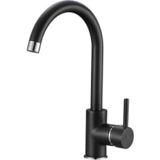 Gray Urban matt black kitchen faucet