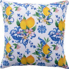 Home4you Loneta lemon blossoms decorative pillow