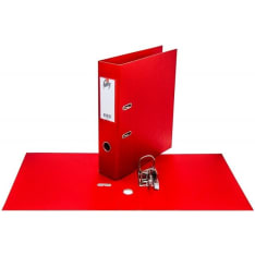 Plastic folder A4 70mm red