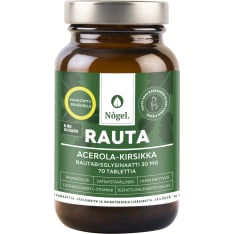 Nôgel Rauta Acerola-Kirsikka 30 mg 70 tabl. ravintolisä