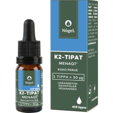 Nôgel K2-tipat Menaq7® 10 ml ravintolisä