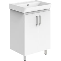 Vanity cabinet BIANCO with two  doors 50 cm, matte white