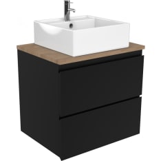 Stocksund Arte AR65M1 65 cm matt black sink cabinet