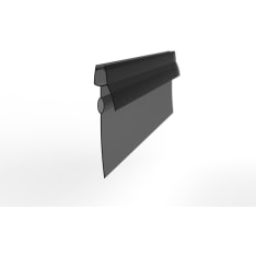 Stocksund length 1 m, height 4 cm, black shower door gasket