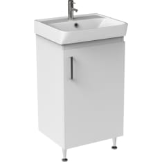 Absolut ABS 45 cm yhdellä ovella, valkoinen allaskaappi