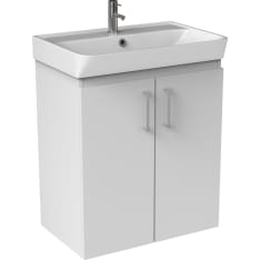 Absolut ABS 60 cm kahdella ovella, valkoinen allaskaappi