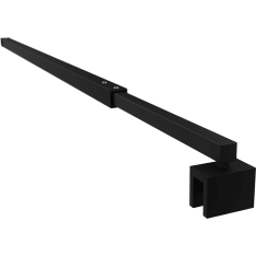 Stocksund 63-105 cm black adjustable side support for shower wall