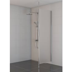 Stocksund 70x195 cm huurrettu kiinteä suihkuseinä