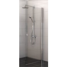 Stocksund 90x195 cm clear swinging shower screen
