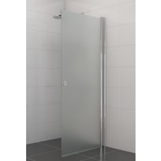 Stocksund 80x195 cm frosted swinging shower screen