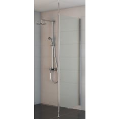 Stocksund 50x195 cm kirkas kiinteä suihkuseinä