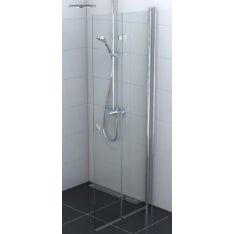 Stocksund 80x195 cm kirkas taittuva suihkuseinä