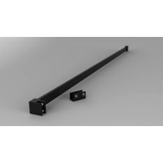 Stocksund roster, black max. 120 cm shower wall side support