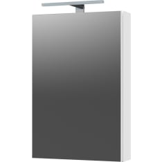 Stocksund Crea 45 cm pistorasia ja LED-valo, mattavalkoinen peilikaappi