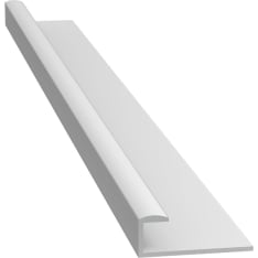 Stocksund 149 cm valkoinen komposiittilevyn päätelista