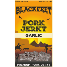 Blackfeet Pork Jerky Garlic 40g dry meat