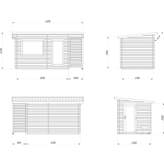 Palmako Sanna 6.8 m2 courtyard sauna