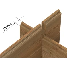 Palmako Alice 4,7 m2 pulpettikatolla pihavaja