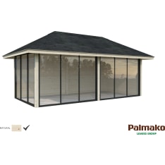 Palmako Bianca 16.6 m2 Set202 summer room with sliding doors