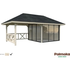 Palmako Bianca 16,6 m2 Set203 liukuovilla kesähuone
