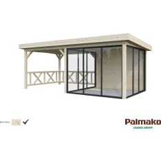 Palmako Lenna 16.6 m2 Set 404 summer room with sliding doors