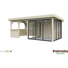 Palmako Lenna 16,6 m2 Set 408 liukuovilla kesähuone