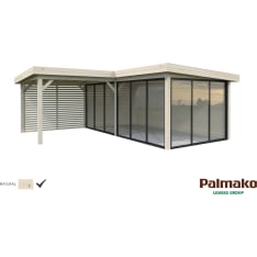 Palmako Lenna 24,9 m2 Set 414 liukuovilla kesähuone