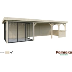 Palmako Lenna 24,9 m2 Set 416 liukuovilla kesähuone