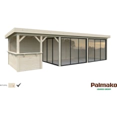 Palmako Lenna 24,9 m2 Set 419 liukuovilla kesähuone