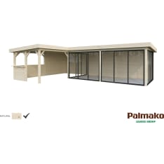Palmako Lenna 33.2 m2 Set 421 summer room with sliding doors