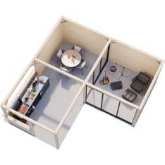 Palmako Lenna 24,9 m2 Set 709 Slide Plus summer room