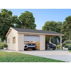 Palmako Roger 19,0+16,2 m2 nosto-ovella autotalli