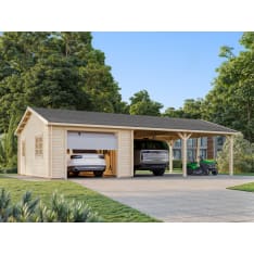 Palmako Roger 19,0+33,2 m2 nosto-ovella autotalli