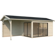 Palmako Amanda 11,2+7,8 m2 Slide with gable roof guest house