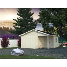 Palmako Roger 21,9+5,2 m2 pariovella autotalli