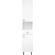 Aqualine Basic 166 cm valkoinen korkeakaappi