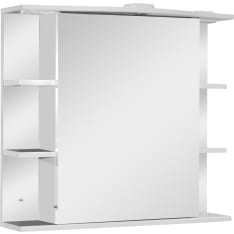 Aqualine Basic LED IP21 75 cm valkoinen peilikaappi