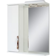 Aqualine Premium Plus LED IP21 55 cm valkoinen peilikaappi