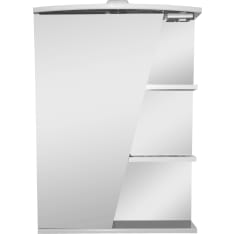 Aqualine Basic LED IP21 55 cm valkoinen peilikaappi