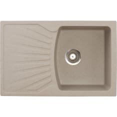 Aqualine X-Granit 770 x 500 mm hiekanvärinen keittiöallas