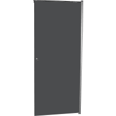 Aqualine kääntyvä 76,5 x 200 cm suora savu turvalasi 5 mm suihkuovi