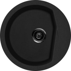 Aqualine X-Granit pyöreä  Ø 516 mm grafiitinmusta keittiöallas