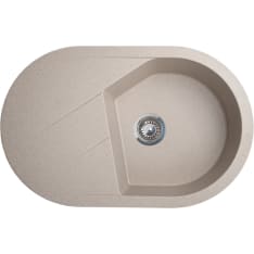 Aqualine X-Granit M 780 x 500 mm hiekanvärinen keittiöallas