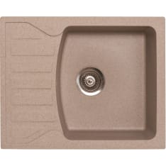 Aqualine X-Granit M 620 x 500 mm hiekanvärinen keittiöallas