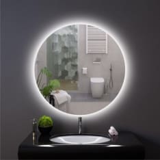 Aqualine Nr 51 LED IP44 ø 80 cm round light mirror