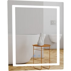 Aqualine 60 x 70 cm LED-valopeili huurteenestolla