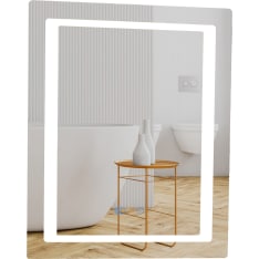 Aqualine 50x60 cm huurteenesto LED valopeili
