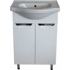 Aqualine 55 cm white pool + Pool cabinet