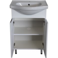 Aqualine 55 cm valkoinen allas+ allaskaappi