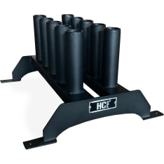 HC Pro vertical bar rack for 10 barbells